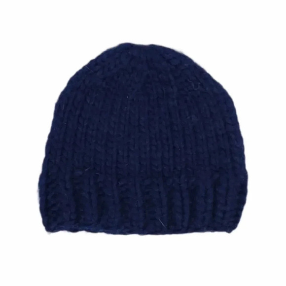 cursiveL Accessories - CursiveL Blue Knit Beanie